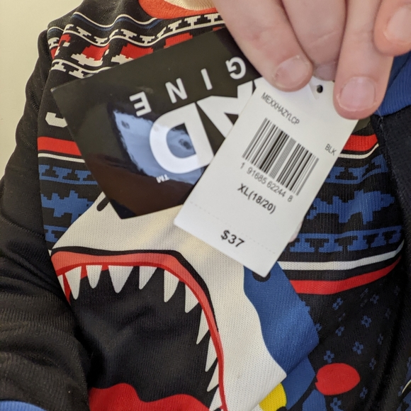 Jaw Humbug Shark Christmas Sweater - Picture 3 of 3